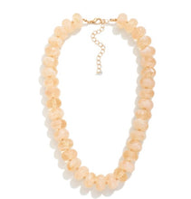 Load image into Gallery viewer, Marbled Acetate Faceted Bead Necklace
