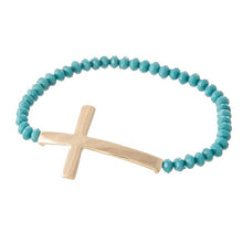 Load image into Gallery viewer, Jelisa Cross Stretch Bracelet