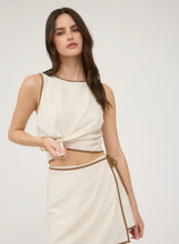 Load image into Gallery viewer, Connie Contrast Linen Mini Skort