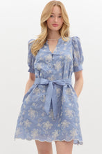 Load image into Gallery viewer, Bailey Blue Floral Dress