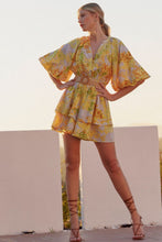Load image into Gallery viewer, Cardi Floral Romper