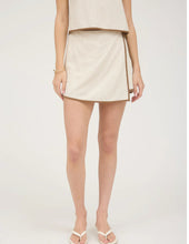 Load image into Gallery viewer, Connie Contrast Linen Mini Skort