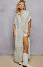 Load image into Gallery viewer, Carley Ruffle Button Down Dress