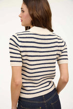 Load image into Gallery viewer, Harper Striped Polo Sweater
