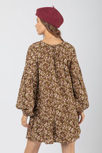 Load image into Gallery viewer, Clara Balloon Sleeve Floral Dress