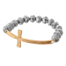Load image into Gallery viewer, Cross Beaded Bracelet