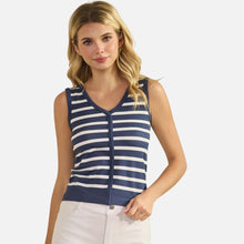 Load image into Gallery viewer, Ava Striped V-Neck Tank