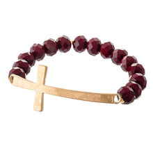 Load image into Gallery viewer, Cross Beaded Bracelet