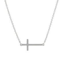 Load image into Gallery viewer, Lainey Matte Cross Necklace
