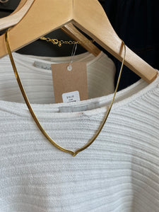 V Herringbone Necklace