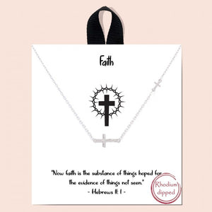 Short Metal Faith Necklaces