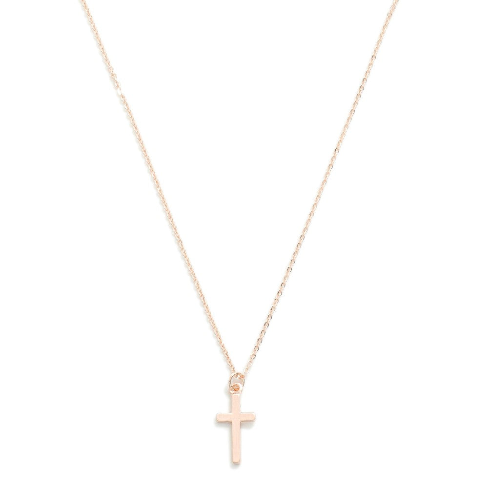 Tina Dainty Cross Necklace