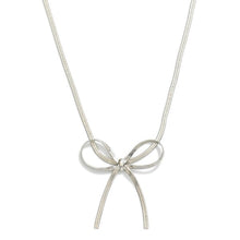 Load image into Gallery viewer, Herringbone Bow Necklace
