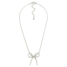 Load image into Gallery viewer, Herringbone Bow Necklace
