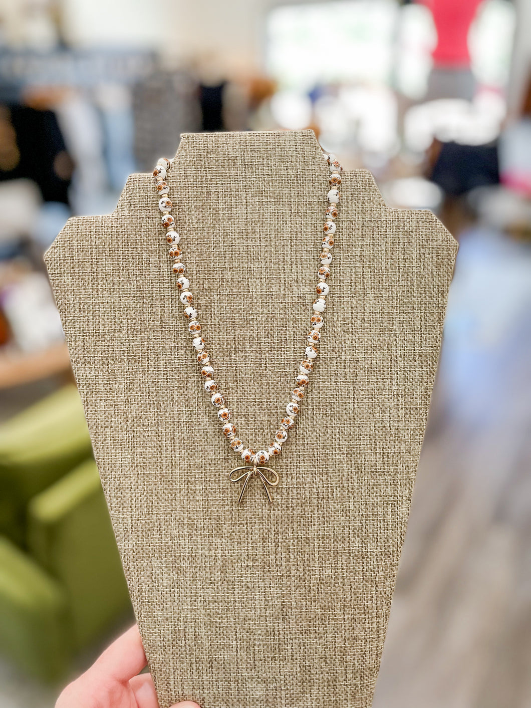 Vintage Bow Necklace