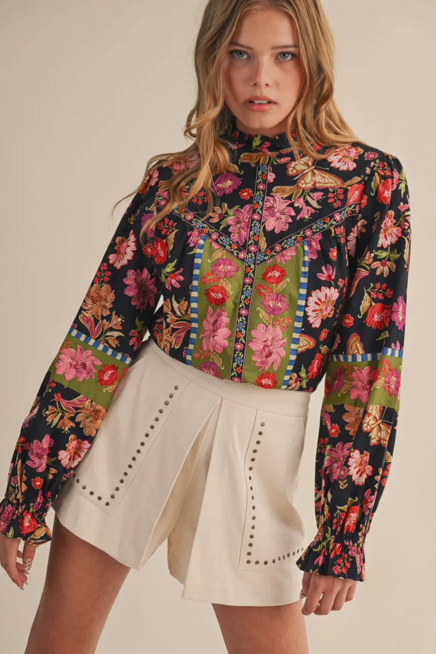 Debbie Floral Top
