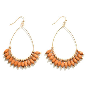 Lilly Beaded Hoop Earrings