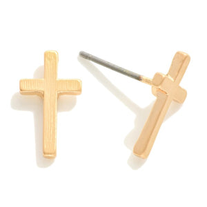 Cross Stud Earrings