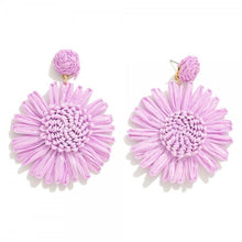 Load image into Gallery viewer, Colored Flower Earrings
