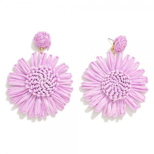 Colored Flower Earrings