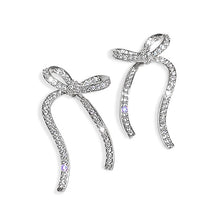 Load image into Gallery viewer, Rhinestone Bow Earrings
