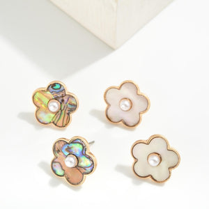 Aba Flower Stud Earrings