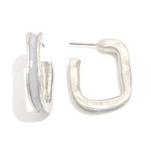 Load image into Gallery viewer, Enamel Rounded Square Hoops

