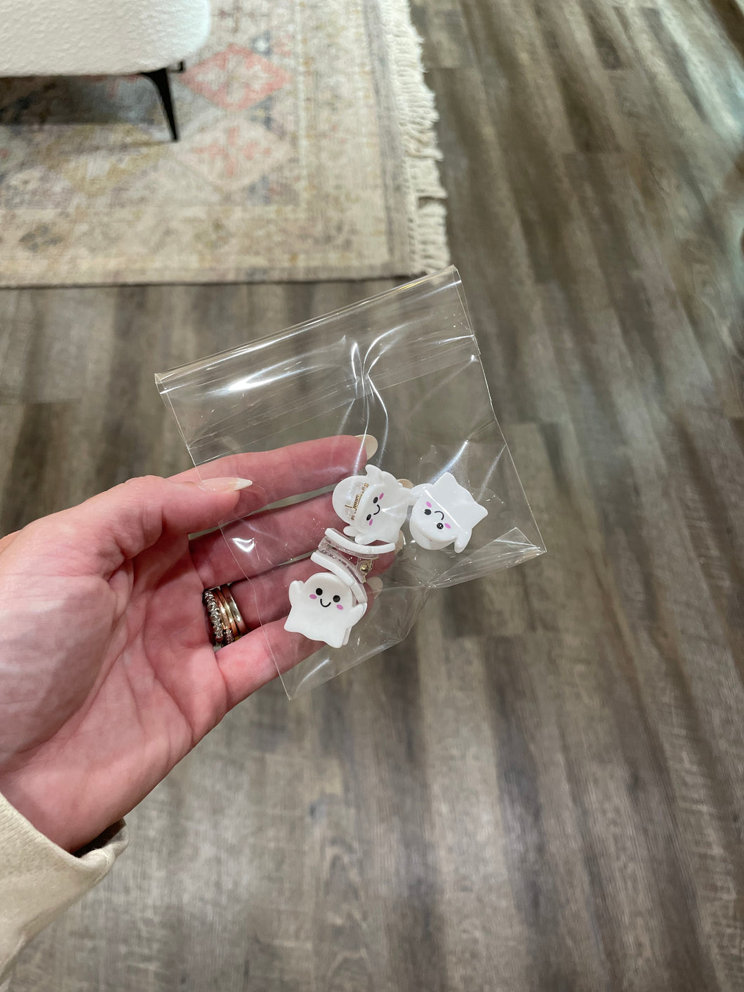 Ghost Mini Hair Clips