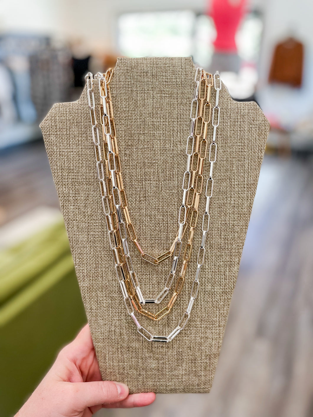 Paper Clip Chain Necklace