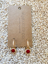 Load image into Gallery viewer, Darla Dome Stone Dangle Earrings
