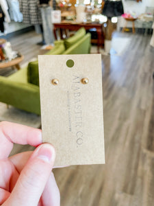 Gold Ball Earrings
