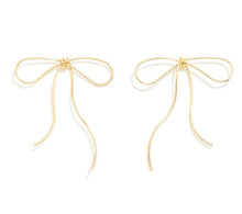 Load image into Gallery viewer, Drop Bow Earrings
