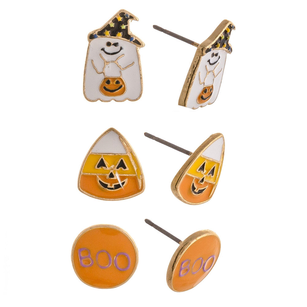 Assorted Halloween Stud Earrings