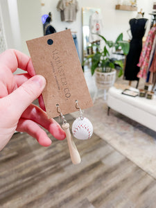 Bat & Ball Earrings