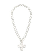 Load image into Gallery viewer, Circle Link Cross Necklace
