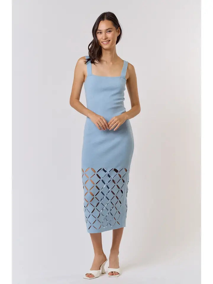 Bea Cut Out Knitted Midi Dress