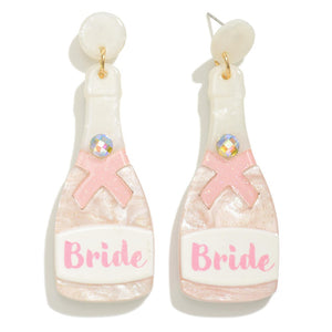 Bride Bottle Drop Earrings