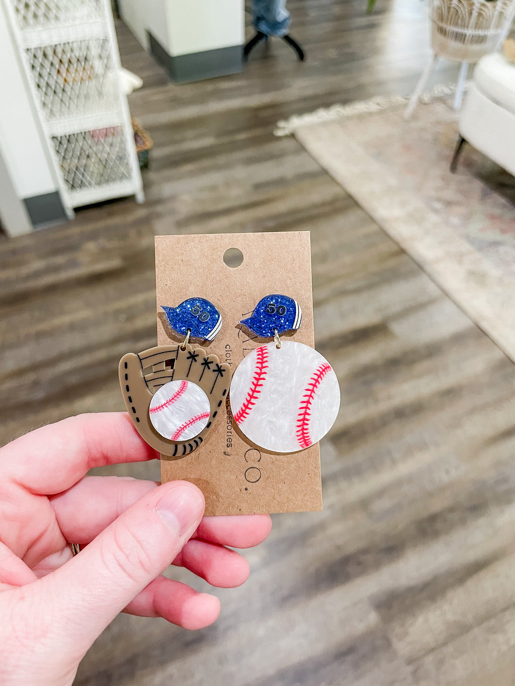 Glove & Ball Earrings