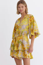 Load image into Gallery viewer, Cardi Floral Romper
