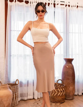 Load image into Gallery viewer, Champs Satin Midi Skirt
