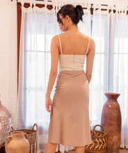 Load image into Gallery viewer, Champs Satin Midi Skirt
