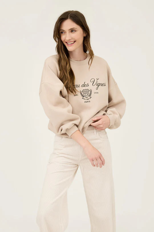 Chateau Paris Embroidered Sweatshirt