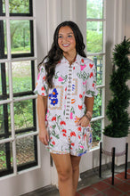 Load image into Gallery viewer, Collie White Floral Romper
