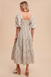 Cotton Vintage Boho Print Dress