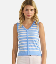 Load image into Gallery viewer, Ava Striped V-Neck Tank
