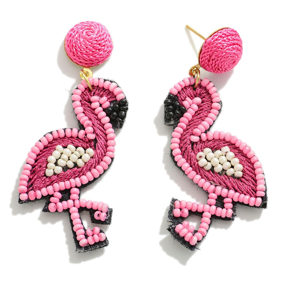 Flamingo Drop Earrings