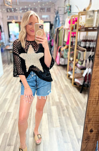 Crochet Star Sweater