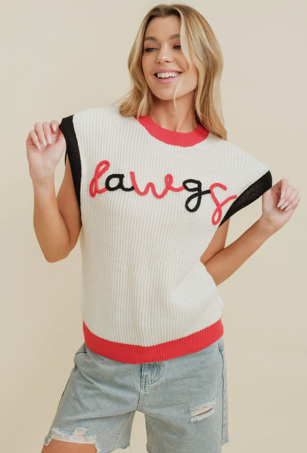 Dawgs Sleeveless Sweater Top