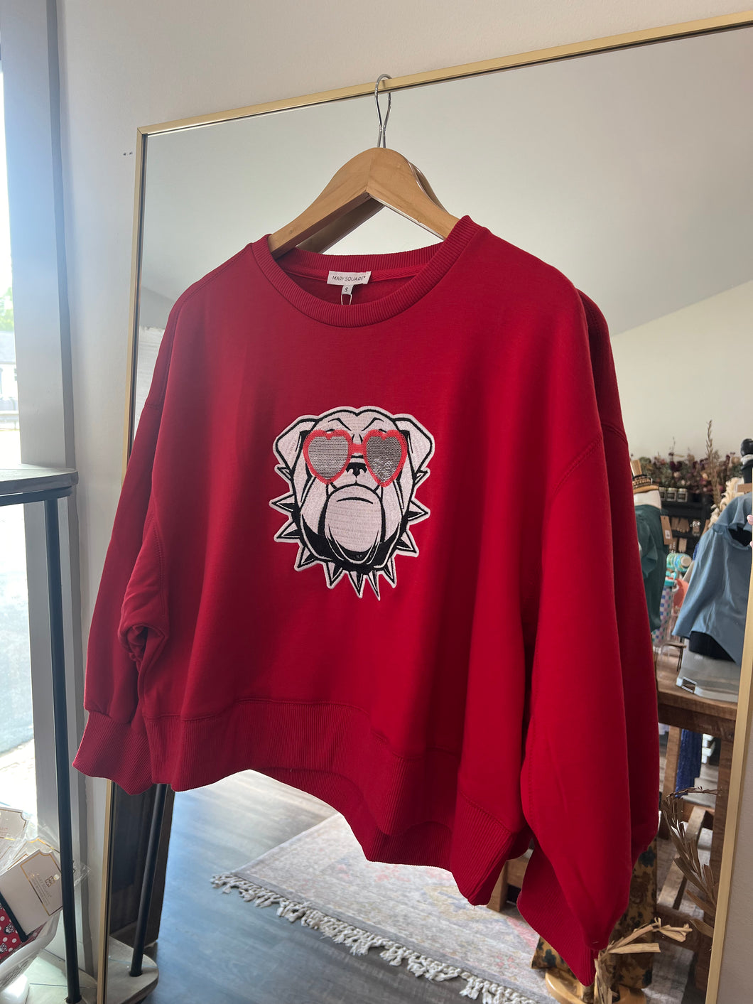 Mary Square Bulldog Sweatshirt