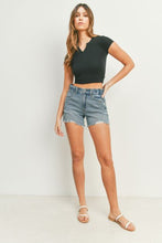 Load image into Gallery viewer, Nunna Distressed Mom Denim Shorts
